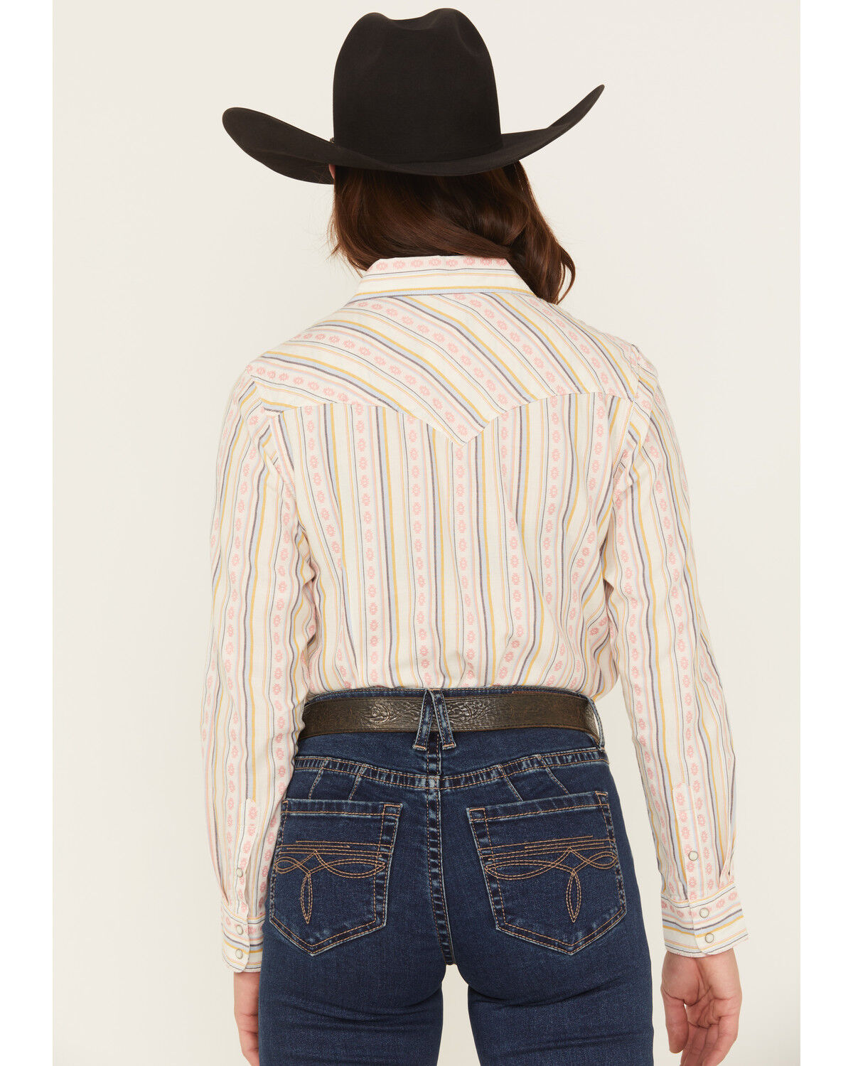 Image #4 - Ariat Women's Alyssa Wallpaper Print Long Sleeve Snap Western Shirt, Multi, hi-res