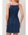 Image #4 - Flying Tomato Women's Second Skin Denim Mini Dress, Medium Wash, hi-res