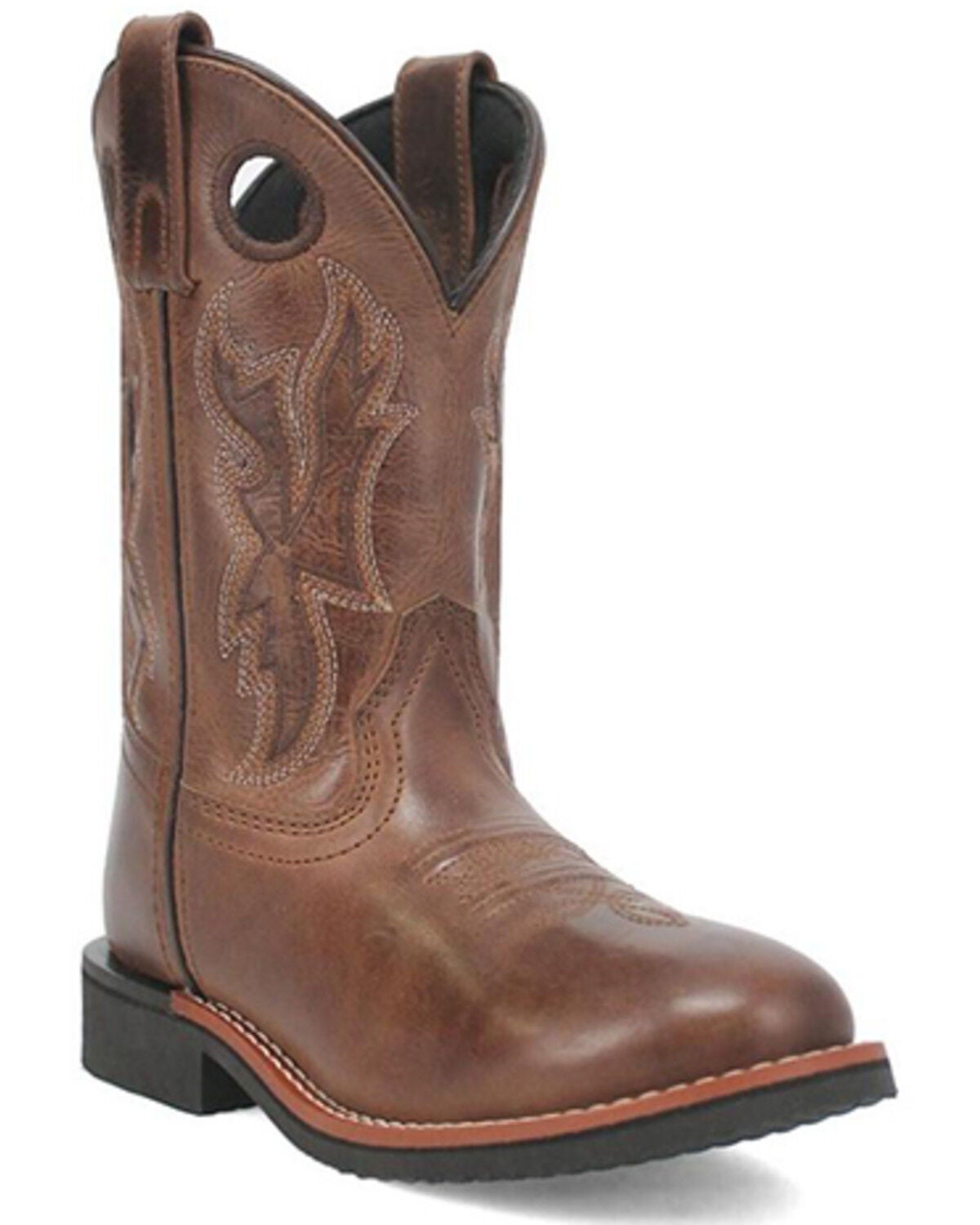 Dan Post Little Boys' Lil Dawson Western Boots - Round Toe, Brown, hi-res
