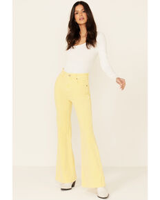 Rolla's Women's Sunflower Eastcoast Flare Leg Jeans, Yellow, hi-res