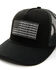 Image #2 - Dri-Duck Men's Retro Rope Americana Ball Cap, Black, hi-res