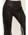 Wonderwest Women's Leather Fringe Pants, Black, hi-res