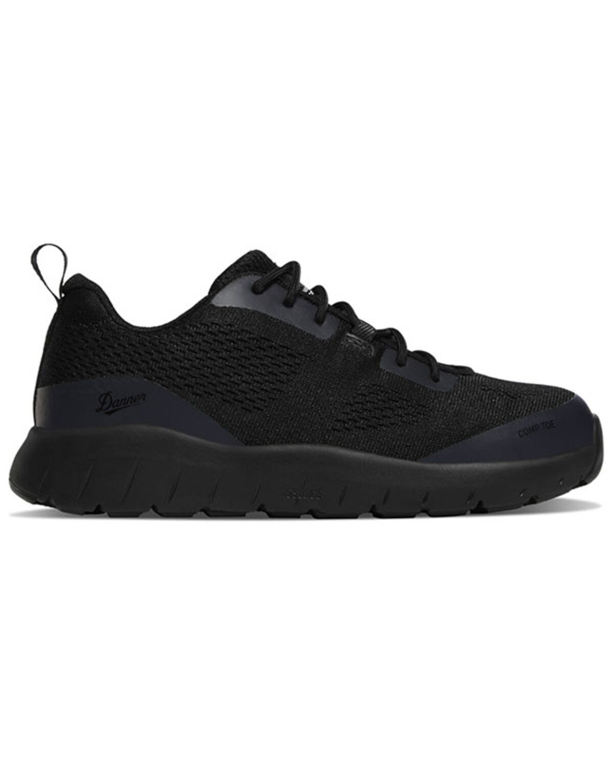 Image #2 - Danner Women's Run Time 3 ESD Work Sneakers - Composite Toe, Black, hi-res