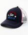 Image #1 - Shyanne Women's Day Drunk For America Embroidered Mesh-Back Ball Cap, Red/white/blue, hi-res