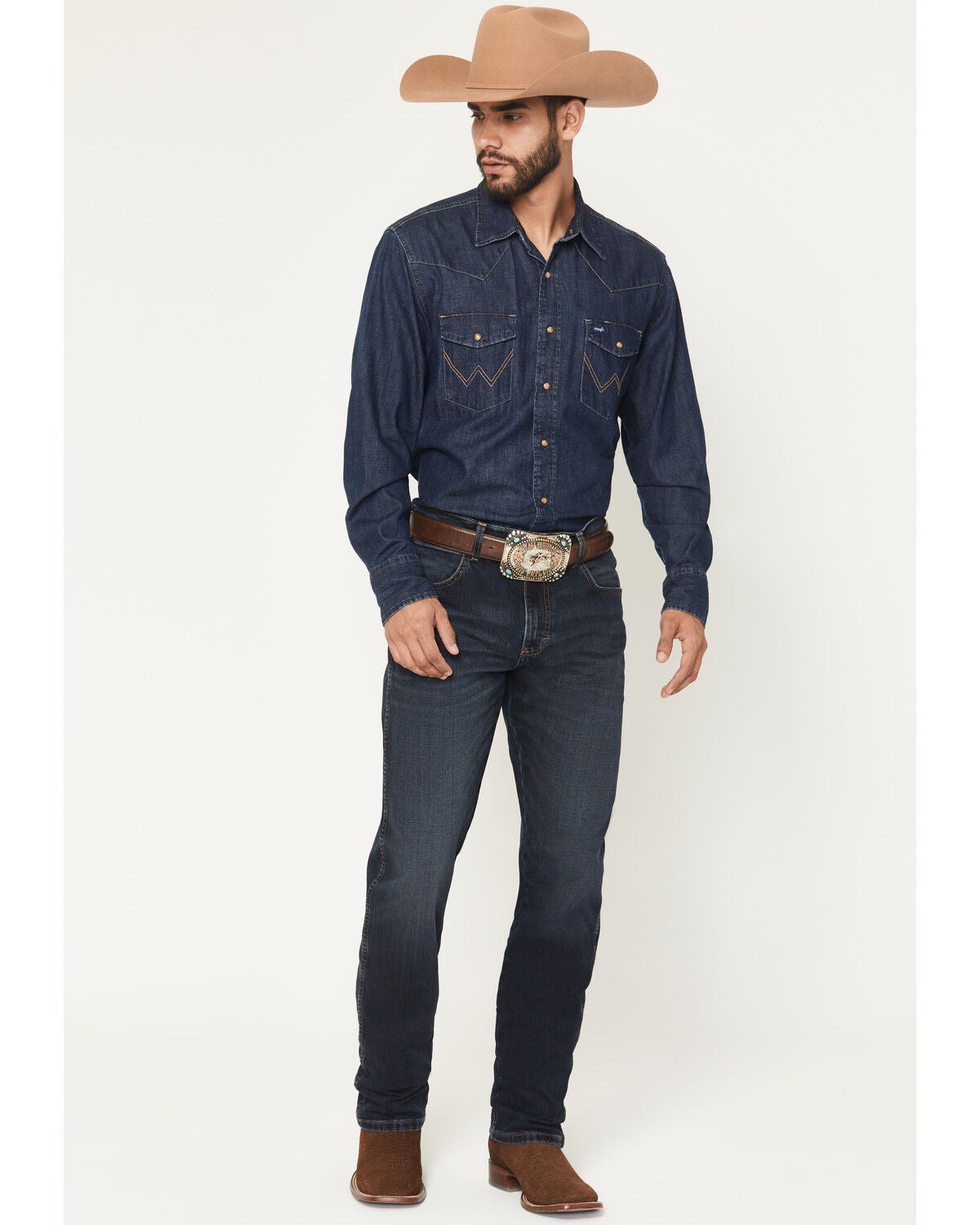 Wrangler Retro Men's 88MWZ Tilden Dark Wash Slim Straight Stretch Denim Jeans, Dark Wash, hi-res