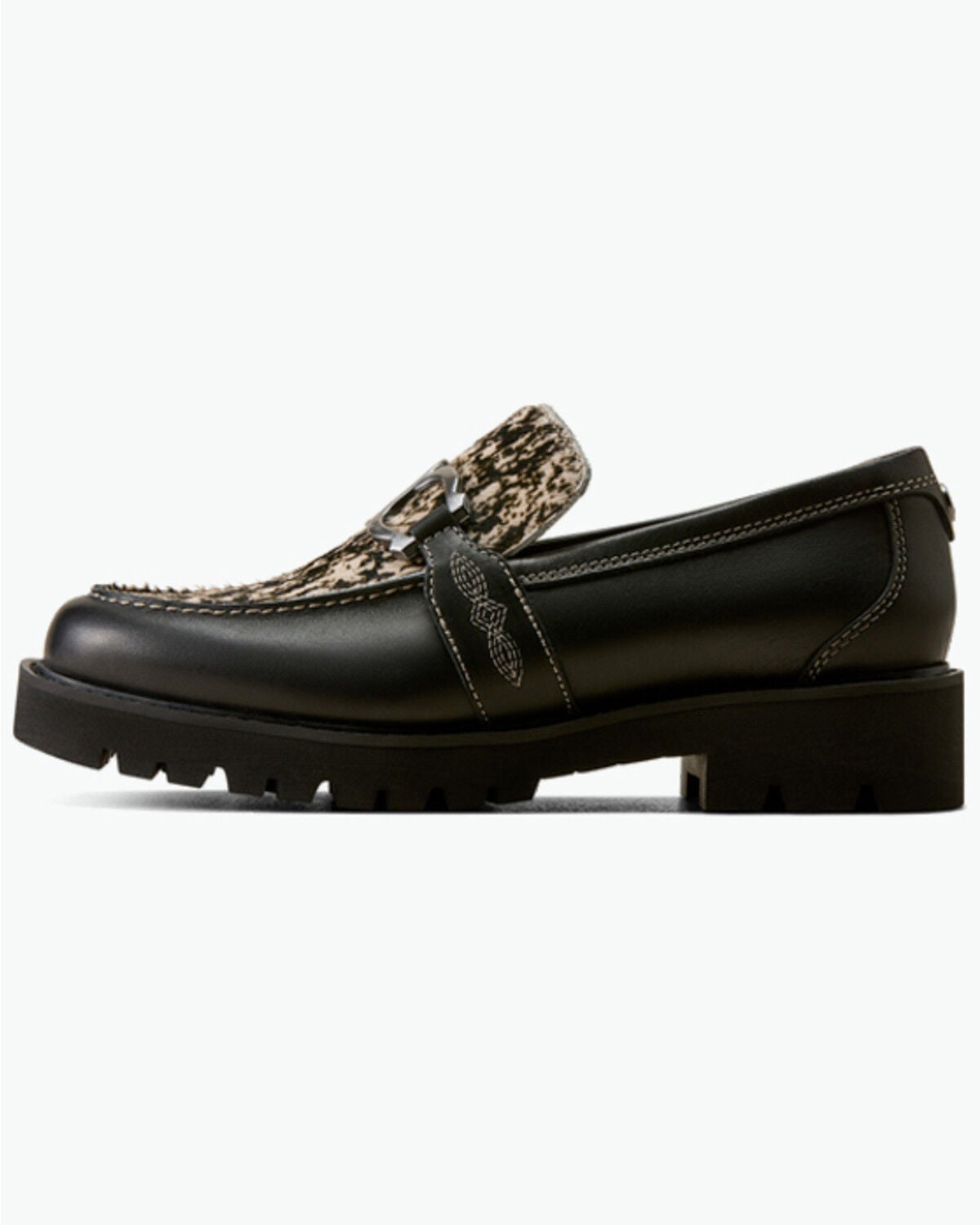 Image #2 - Ariat Women's Stratford Loafer Bit Shoes - Moc Toe, Black, hi-res