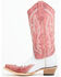 Image #3 - Circle G Women's Wingtip Overlay Western Boots - Snip Toe, Pink, hi-res