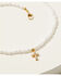 Image #2 - Shyanne Women's Delicate Pearl Rhinestone Cross Charm Necklace, Gold, hi-res