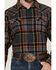 Image #3 - Cody James Men's Lawton Plaid Print Long Sleeve Snap Western Shirt, Grey, hi-res