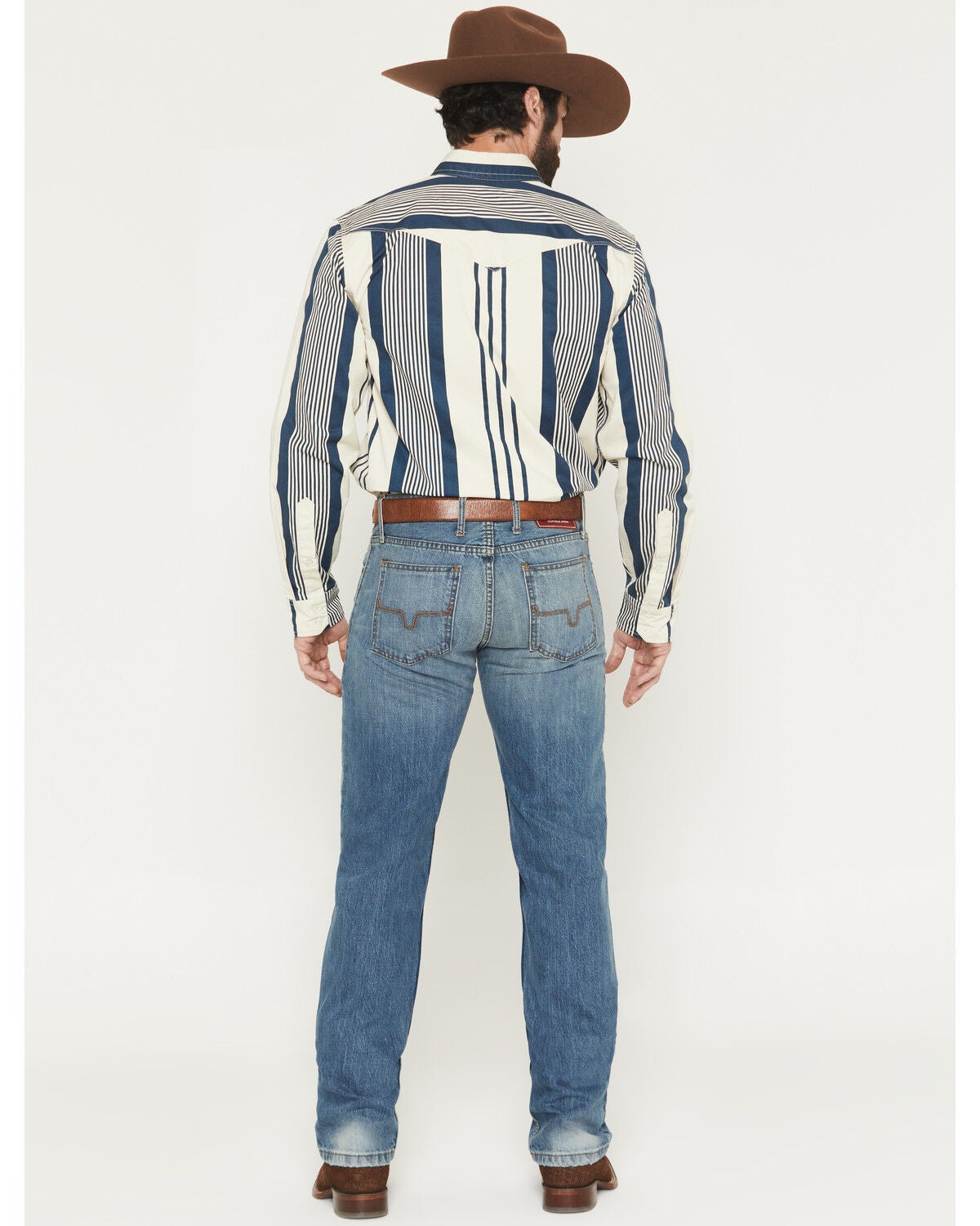 Image #3 - Kimes Ranch Men's Light Wash Barney Mid Rise Slim Bootcut Rigid Denim Jeans, Light Wash, hi-res