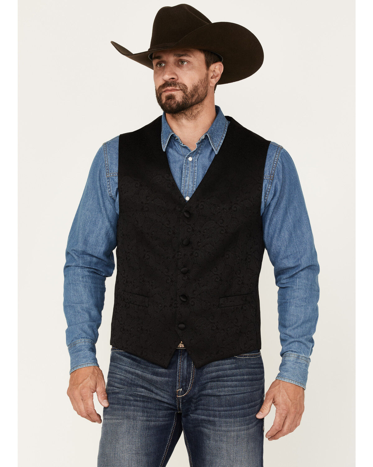 Image #1 - Cody James Men's Paisley Vest, , hi-res