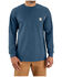 Image #2 - Carhartt Men's FR Loose Fit Lightweight Bandana Print Long Sleeve Graphic T-Shirt, Dark Blue, hi-res