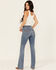 Image #3 - Shyanne Women's Celeste High Rise Bootcut Stretch Denim Jeans, Medium Wash, hi-res