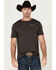 Image #2 - Cody James Men's Troubled Skeleton Short Sleeve Graphic T-Shirt , Charcoal, hi-res