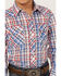 Image #3 - Roper Boys' Classic Plaid Print Long Sleeve Western Pearl Snap Shirt, Red, hi-res