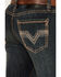 Image #4 - Rock & Roll Denim Men's Revolver Dark Wash Slim Straight Stretch Denim Jeans, Dark Wash, hi-res
