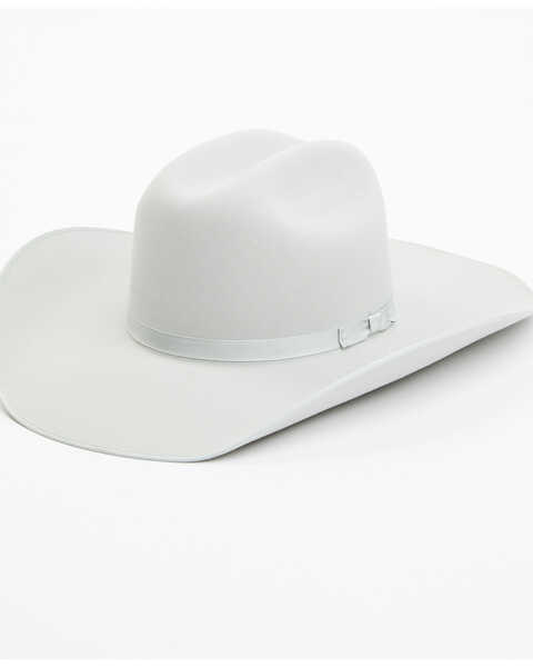 Serratelli Men's 6X Cattleman Fur Felt Western Hat , Light Grey, hi-res