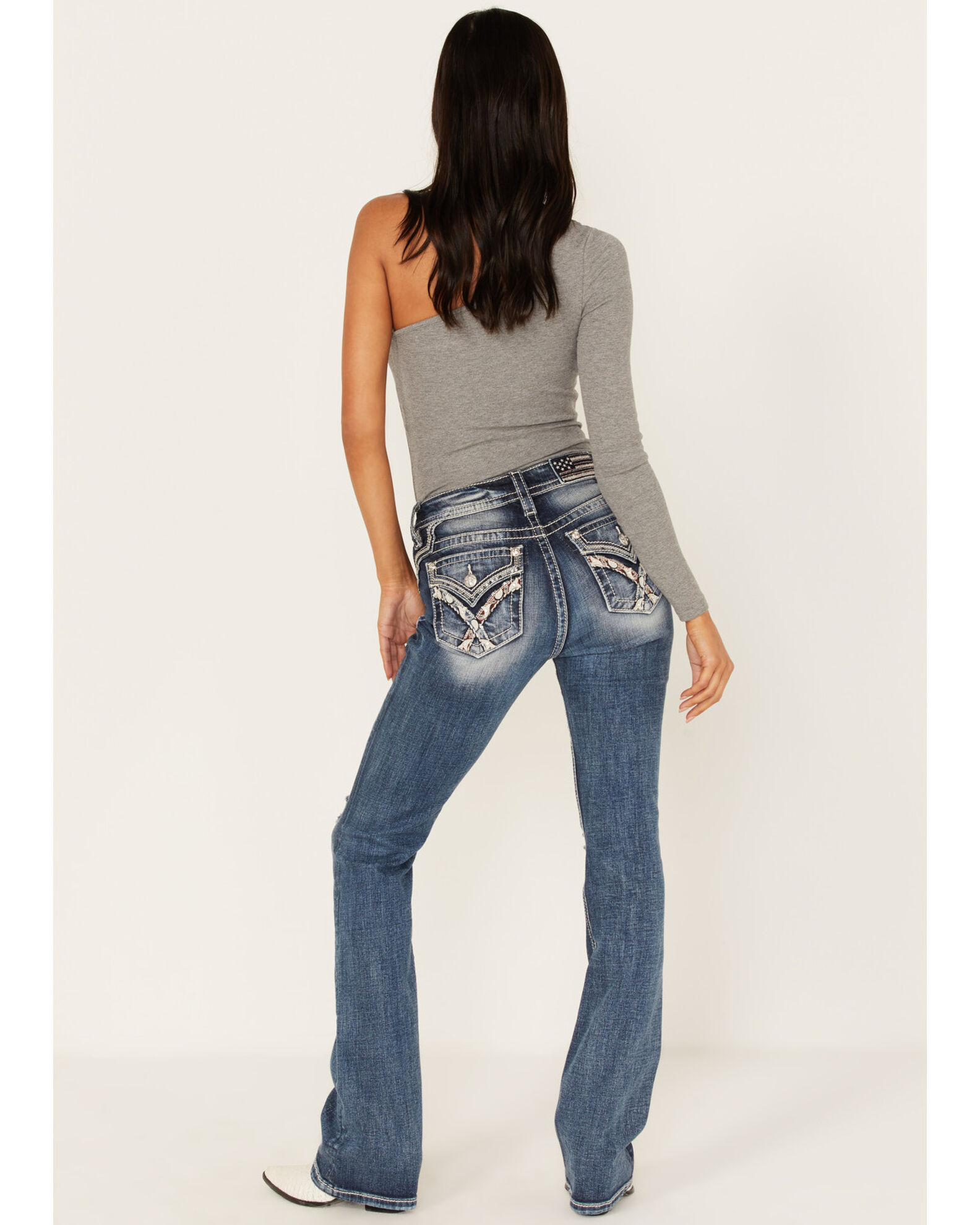 Miss me outlet embroidered jeans