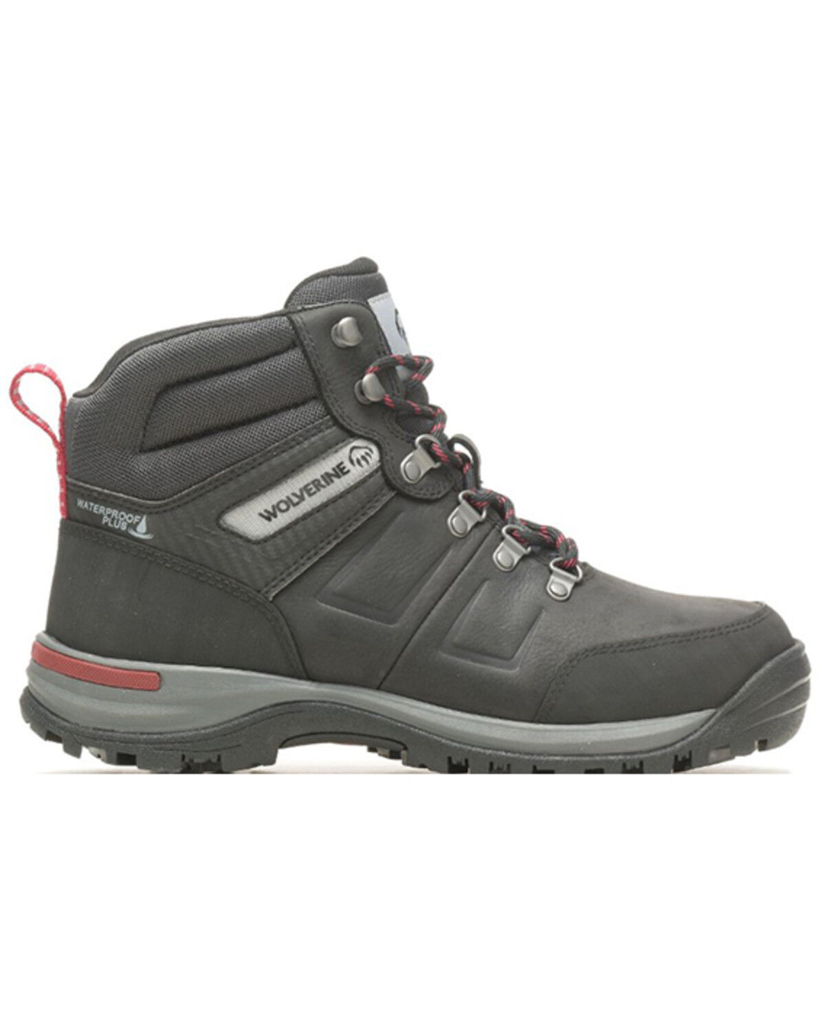 Image #2 - Wolverine Men's Chisel 6" Waterproof Work Boots - Steel Toe, Black, hi-res