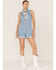 Show Me Your Mumu Women's Medium Wash Reno Sleeveless Denim Romper, Blue, hi-res