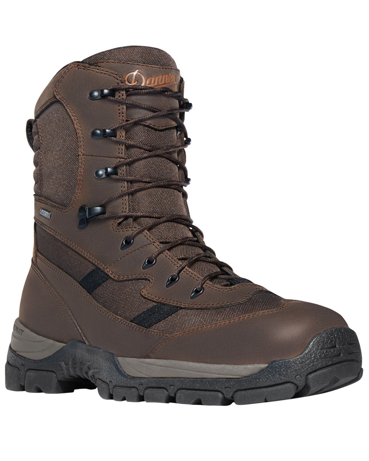 Image #1 - Danner Men's Brown Alsea 8" Lace-Up Waterproof Boots - Round Toe, , hi-res