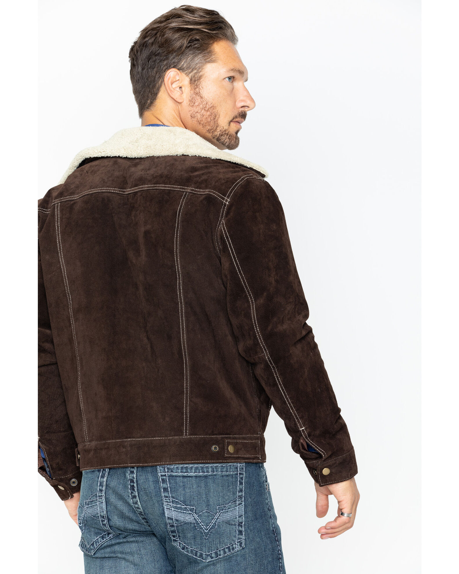 Scully sherpa lined boar suede jacket new arrivals