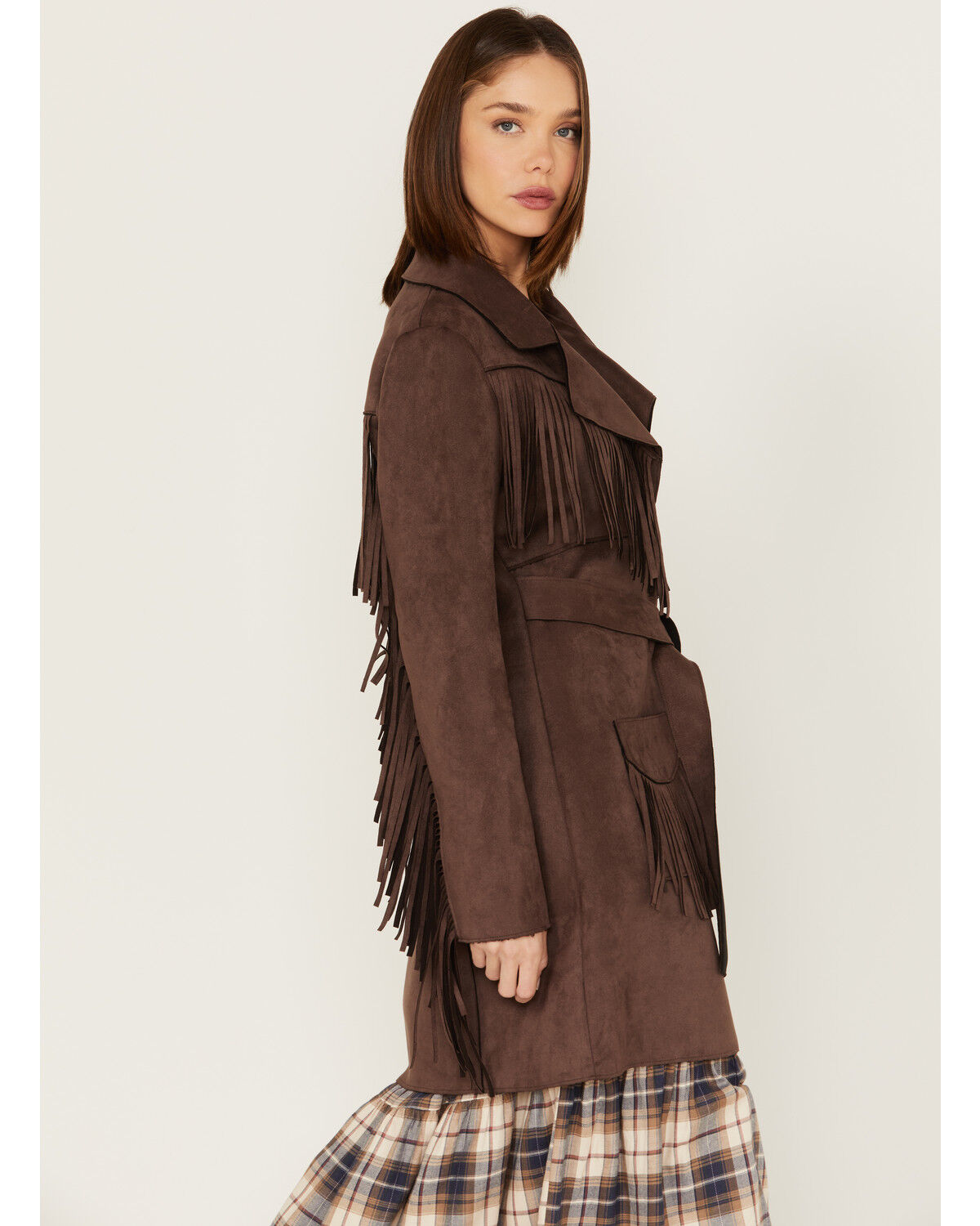 Image #2 - Powder River Outfitters Women's Suede Fringe Coat, , hi-res