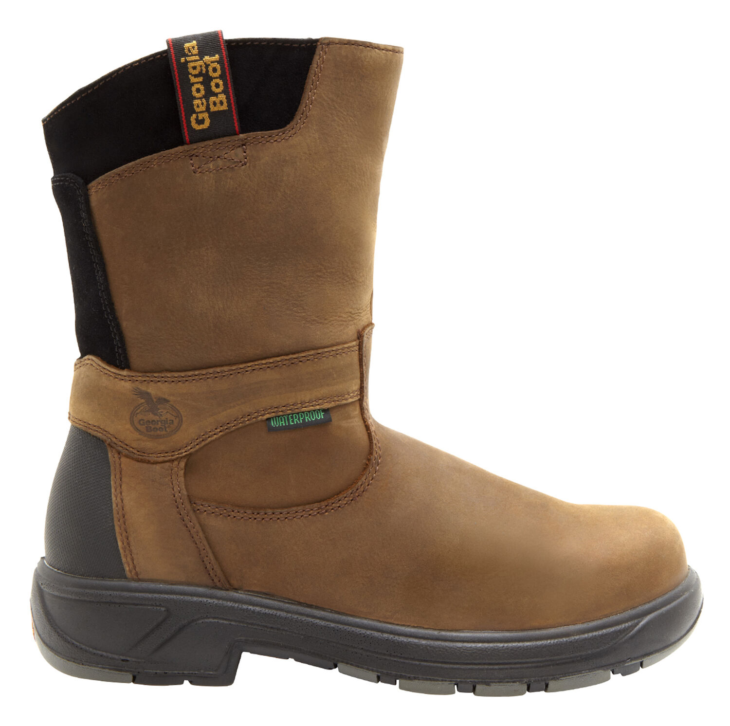 Image #2 - Georgia Boot Men's Flxpoint Waterproof Work Boots - Composite Toe, Brown, hi-res