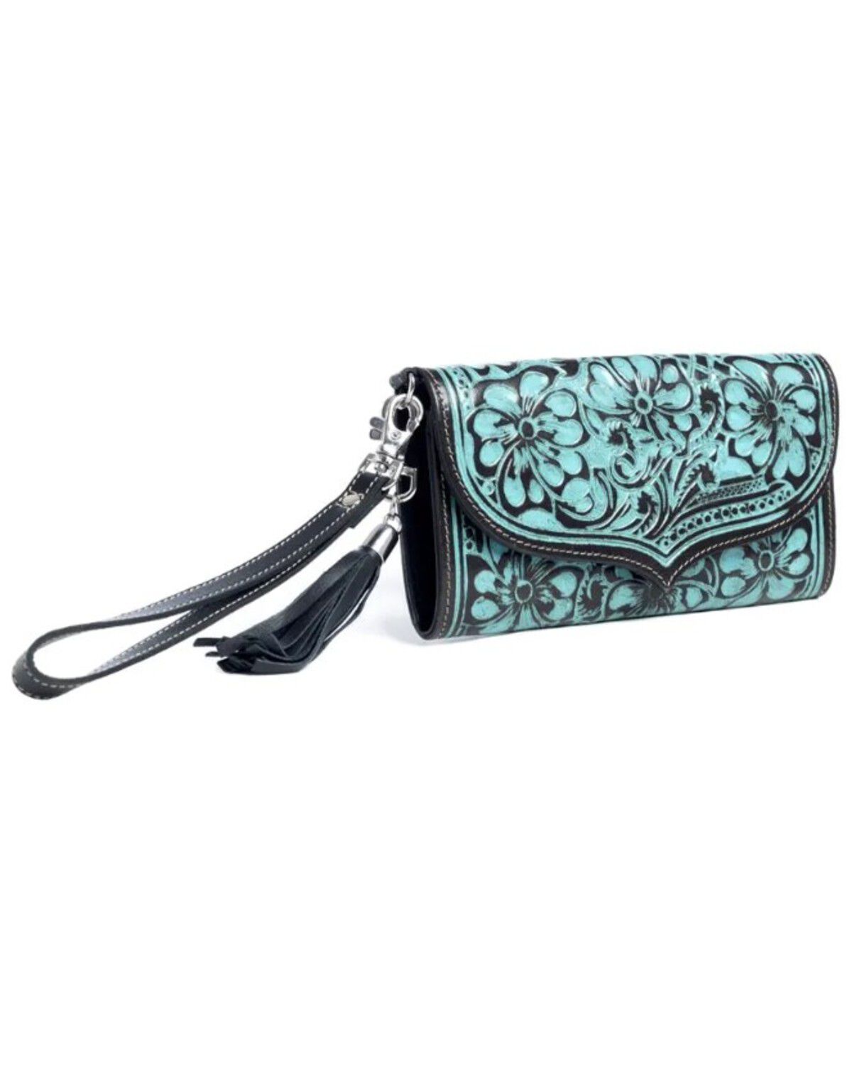 Image #1 - Myra Bag Women's Pinetop Canyon Deluxe Wallet, Turquoise, hi-res