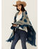 Image #2 - Idyllwind Women's Fesslers Reversible Shawl, Indigo, hi-res