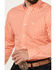 Image #3 - Ariat Men's Wrinkle Free Winston Plaid Print Button-Down Long Sleeve Western Shirt, Coral, hi-res
