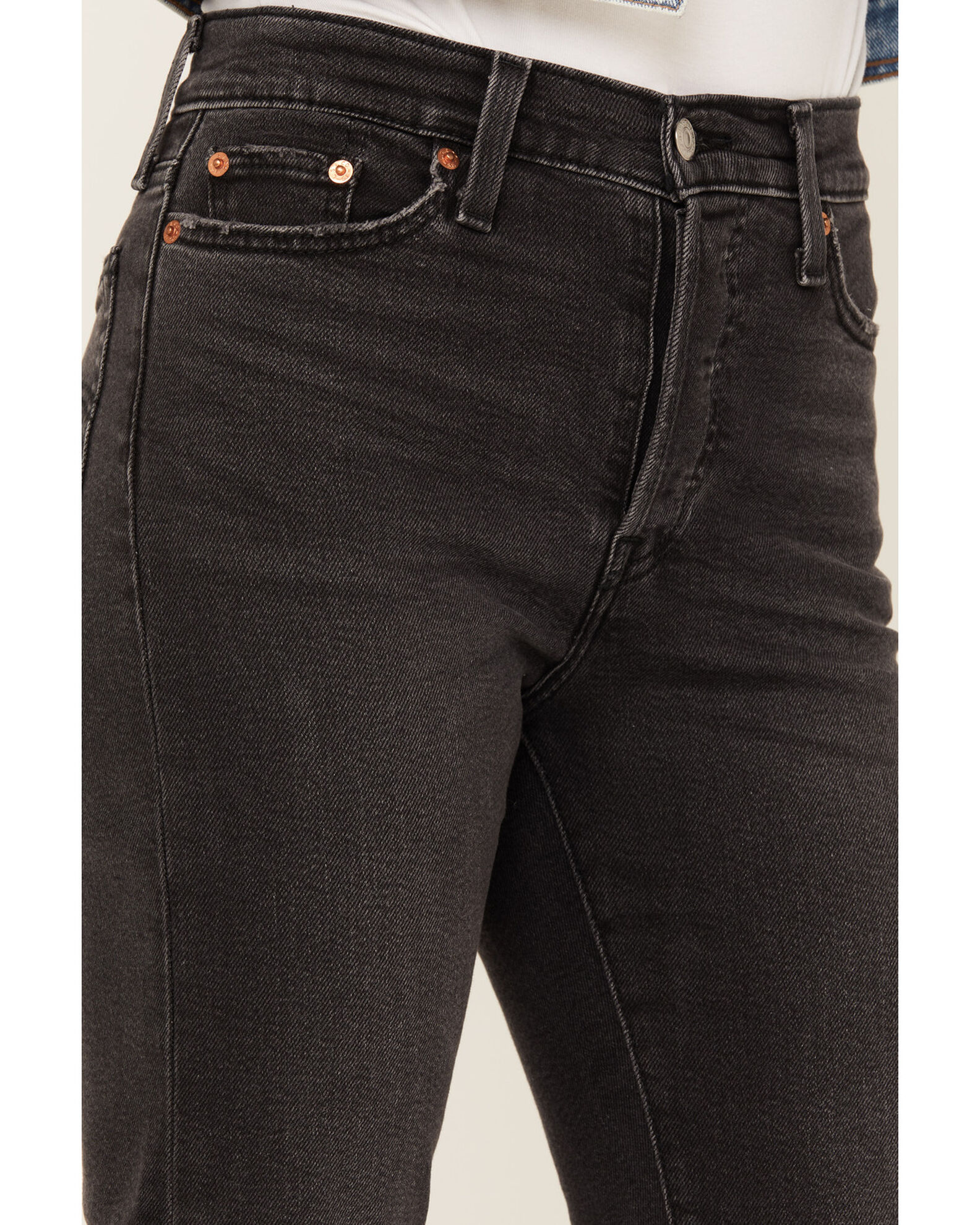 Levi s alloepathic wedgie skinny jeans black