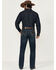 Image #3 - Wrangler Retro Men's Melbourne Dark Wash Slim Straight Stretch Denim Jeans - Tall, Dark Wash, hi-res