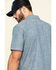Image #5 - Hawx Men's Rancho Chambray Solid Short Sleeve Work Shirt , Blue, hi-res