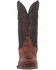 Image #4 - Dan Post Men's Sprinter Ostrich Leg Exotic Western Boots - Square Toe , Chocolate, hi-res