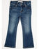 Image #3 - Shyanne Toddler Girls' Westend Medium Wash Horse Pocket Bootcut Stretch Denim Jeans, Medium Wash, hi-res