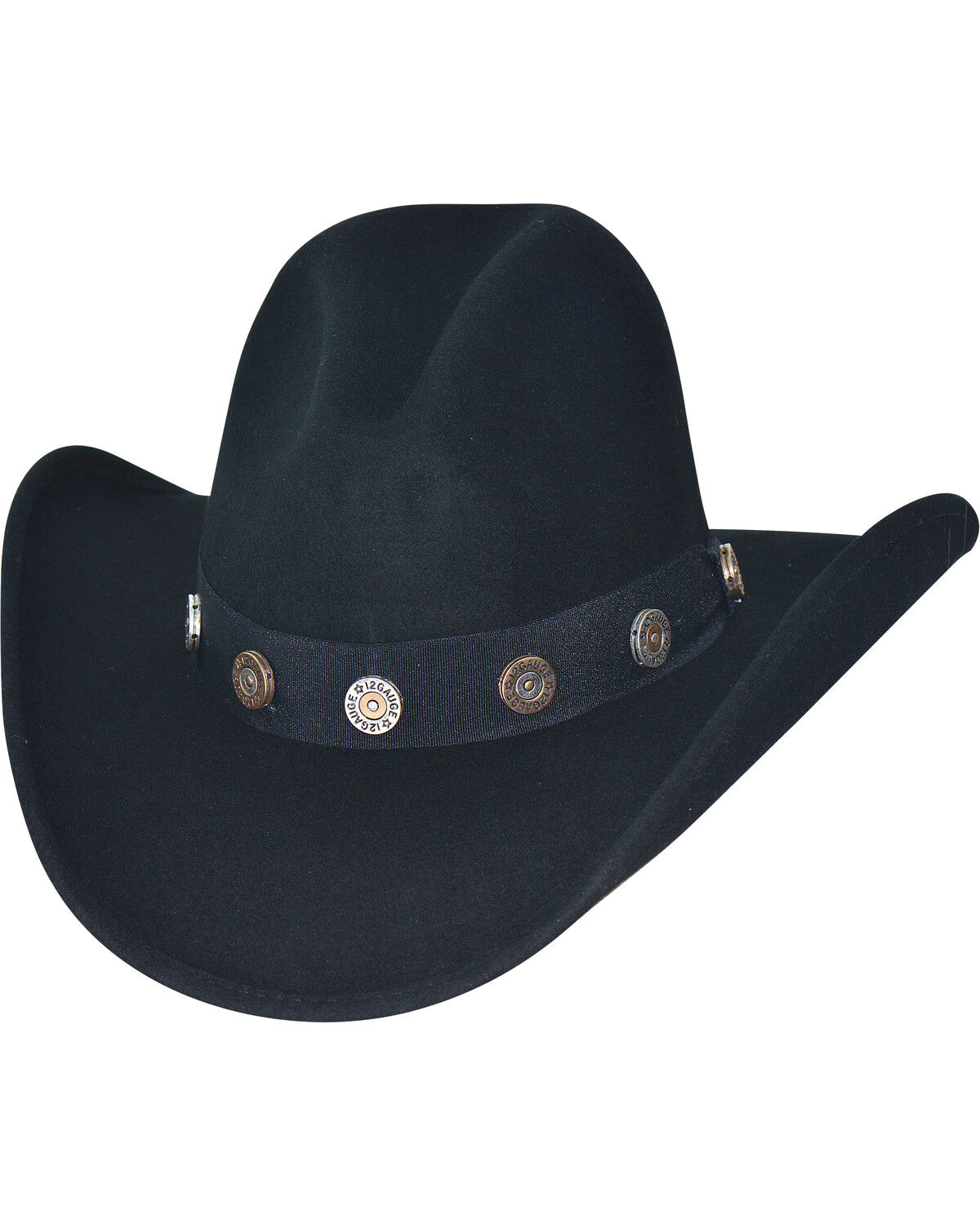 Image #1 - Bullhide Men's Shotgun Premium Wool Cowboy Hat, Black, hi-res