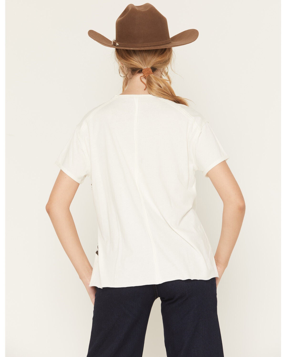 Image #4 - Shyanne Women's Horse Pixel Short Sleeve Graphic Tee, Cream, hi-res