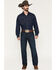Image #1 - Wrangler 20X Men's Competition Low Rise Relaxed Fit Bootcut Jeans, Dark Blue, hi-res