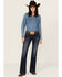 Image #1 - Wrangler Women's Willow Dark Wash Mid Rise Ultimate Riding Trouser Jeans , Dark Wash, hi-res