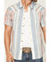 Image #3 - Sendero Provisions Men's Wyatt Serape Striped Short Sleeve Snap Western Shirt, Indigo, hi-res