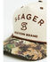 Image #2 - Seager Men's Camo Branded Snapback, Cream, hi-res