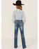 Image #3 - Shyanne Girls' Zig Zag Vertical Pocket Stretch Bootcut Jeans - Big, Blue, hi-res