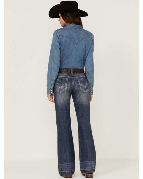 Stetson Women's Medium 214 Trouser Fit Jeans, Blue, hi-res