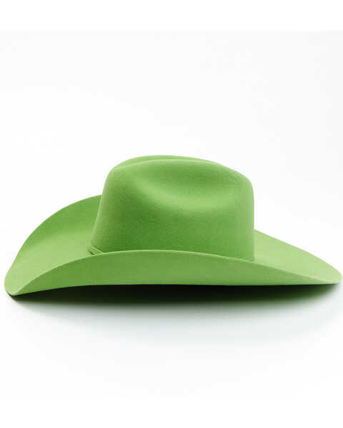 Image #3 - Serratelli 2X Felt Western Hat, Bright Green, hi-res
