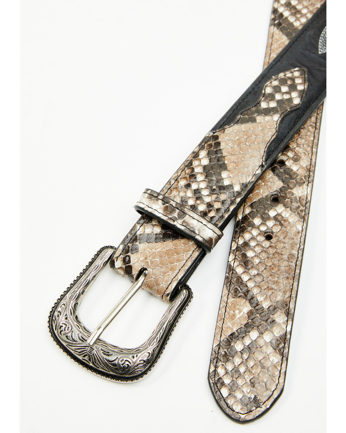 Image #2 - Cody James Men's Exotic Python Belly Billet Belt, Natural, hi-res