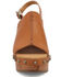 Image #4 - Dingo Women's Clover Wooden Sandals, Brown, hi-res