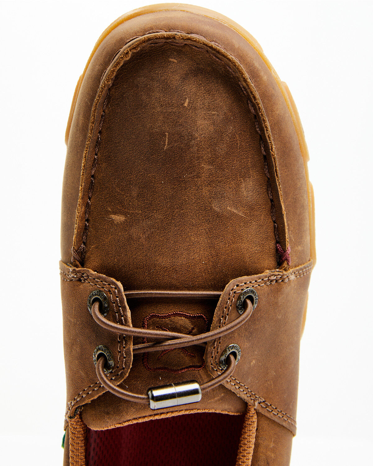 Image #6 - Twisted X Women's Boat Shoe Driving Mocs, Pecan, hi-res