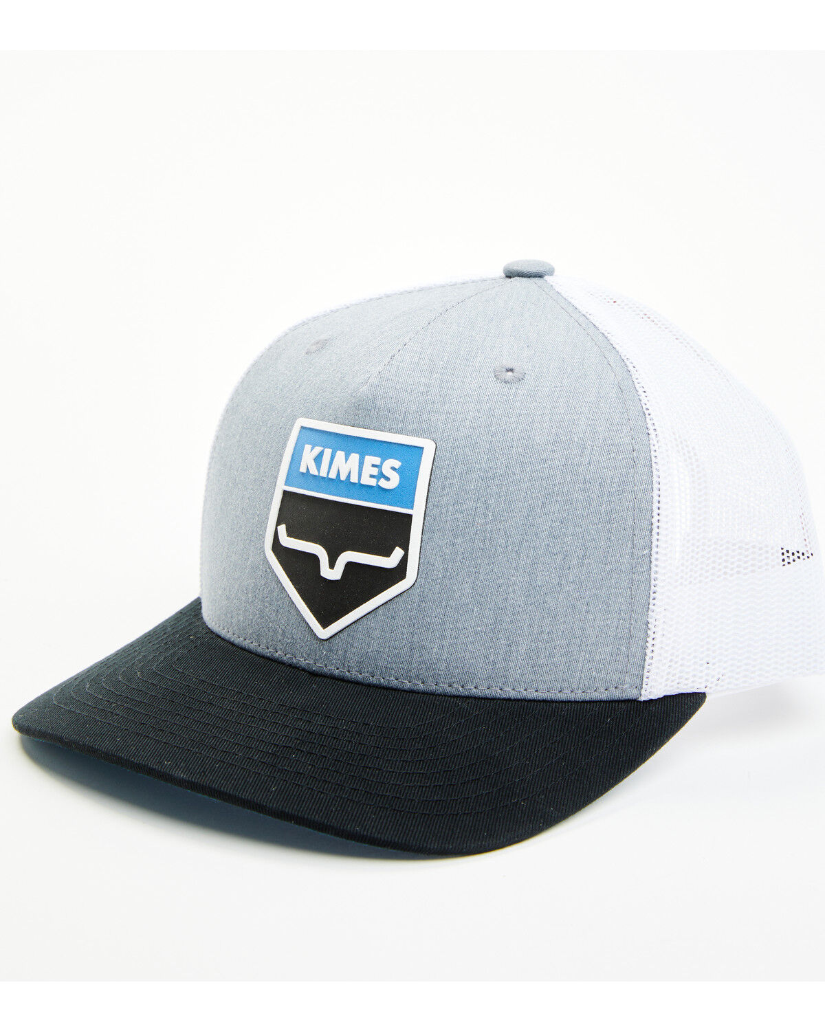 Image #1 - Kimes Ranch Men's Wedge Logo Patch Ball Cap, Heather Grey, hi-res