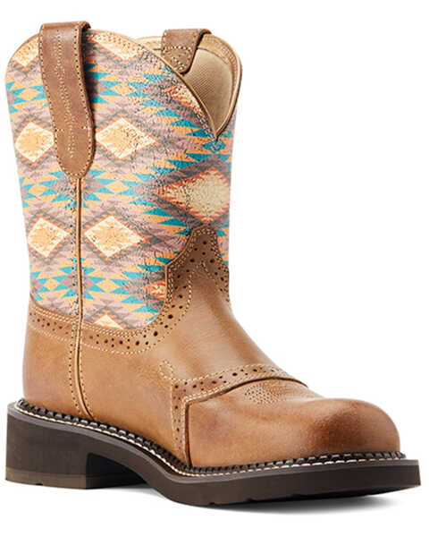 Ariat Women's Fatbaby Heritage Western Boots - Round Toe , Brown, hi-res